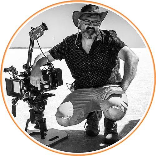 Glenn Hanns ACS on the set of Moon Rock For Monday