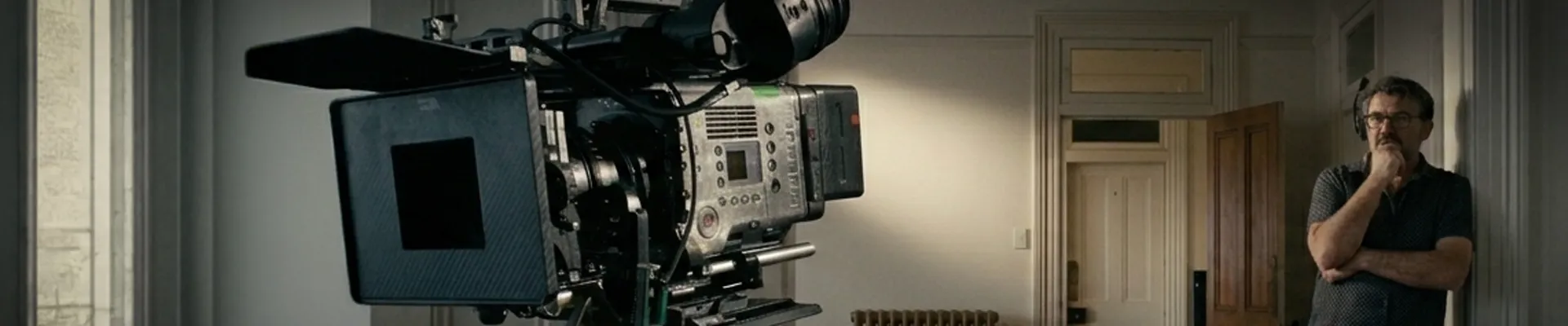 Cinema camera on set - DOP Glenn Hanns ACS.