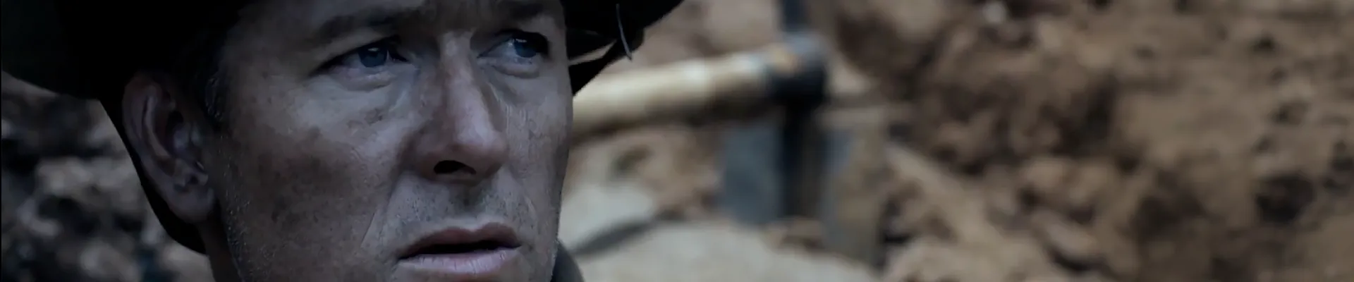 Forbidden Ground (2013) - soldier close-up, trench sequence - DOP Glenn Hanns ACS.